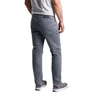 Peter Millar 5 Pocket Jeans Mens 34x31.5 Gray Straight Leg Denim Pants Crown